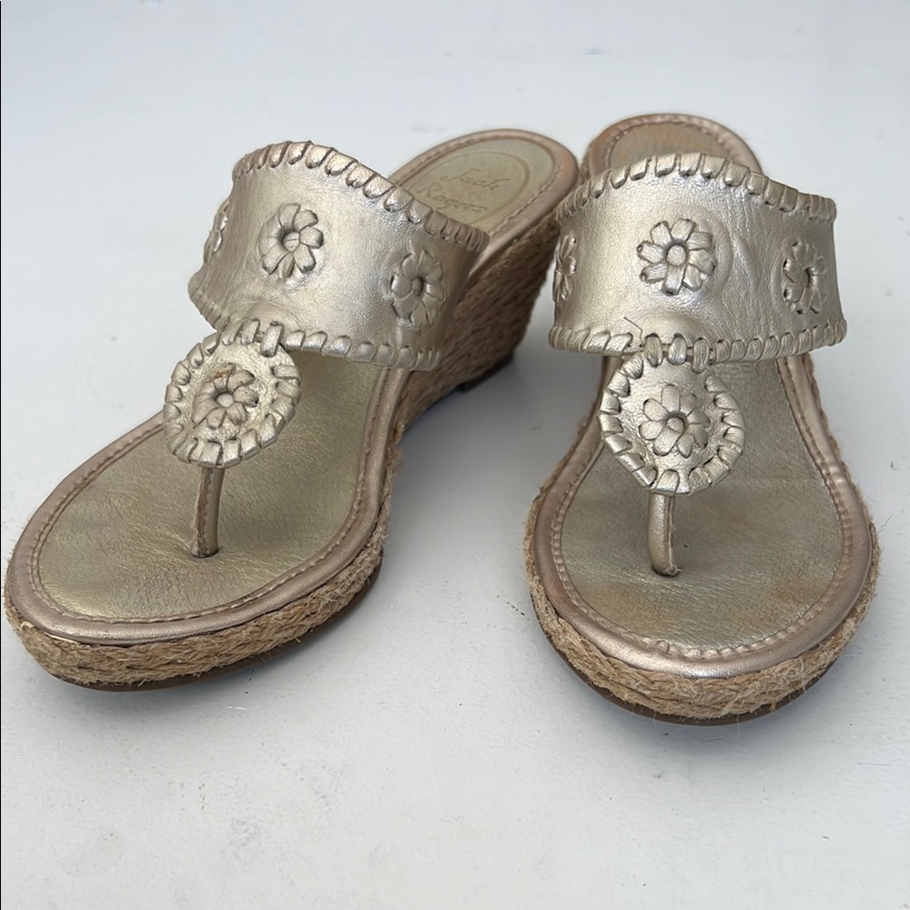 Women's Gold Wedge Jack Rogers